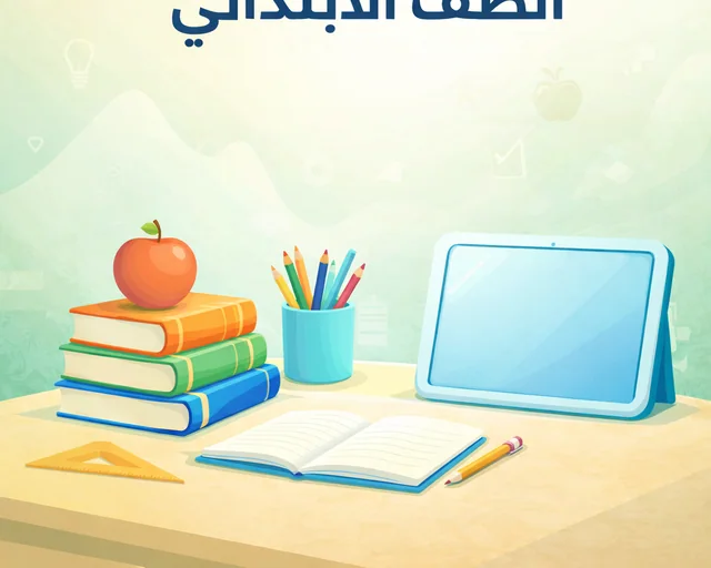 طالب في المرحلة الابتدائية يتعلم أونلاين
